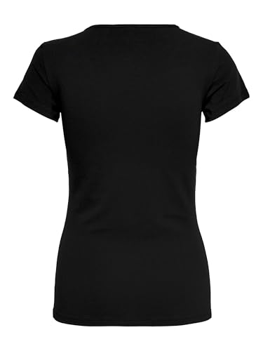 ONLY 3er Pack Damen T-Shirt schwarz oder weiß Kurzarm lang Basic Sommer T-Shirts XS S M L XL 15209153