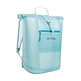 Faltrucksack Tatonka SQZY Rolltop 25l - Ultraleichter, faltbarer Rucksack mit Rollverschluss, extra Packbeutel und 25 Liter Volumen - Klein verpackbar - Damen und Herren - hellblau