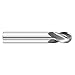 Fullerton Tool 92110 3mm 4 Flute Solid Carbide Uncoated Ball End Mill