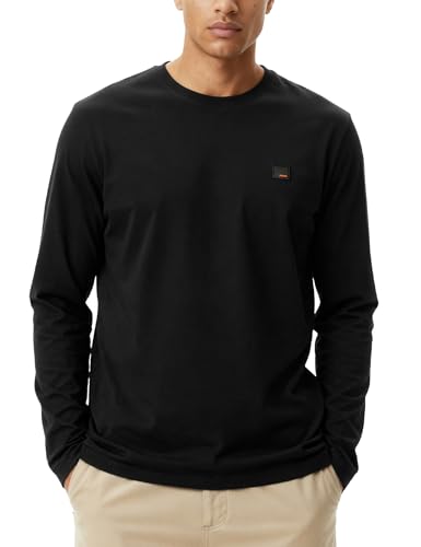 Image of DAMENSCH Fluid Full Sleeve T Shirt for Men; Cotton Stretch Tshirt for Man; No-Fade Colours Casual Shirts; Super Soft Fabric T Shirt for Men Cotton