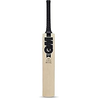 SAG Kashmiri Willow Cricket Bat, Professional, Natural Wood, Size 6, Leather Handle, Wide Edges 40-45 MM, with Free Bat Cover