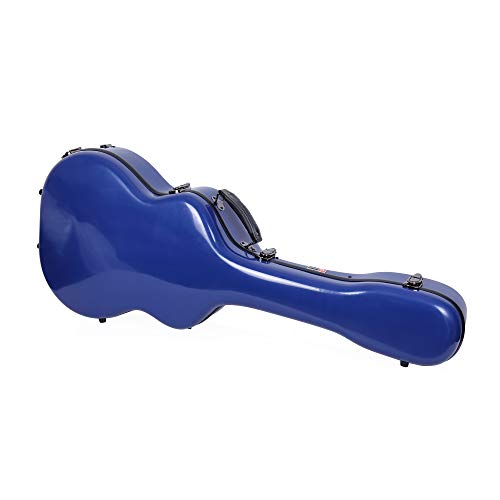 Image of Crossrock Deluxe Fiberglass Case for OM, Martin 000 Guitars(CRF2020OMNVBL)