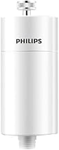 Philips Water in-Line Shower Filter and 1 Replacement Cartridge, 50 000 L Filtration Capacity, White, Reduces Chlorine by up to 99%, Easy to Install, fits All Standard Hoses and taps