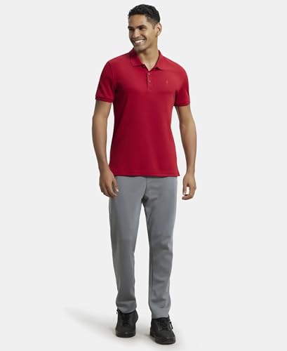 Image of Jockey 3912 Men Super Combed Cotton Rich Solid Half Sleeve Polo T-Shirt