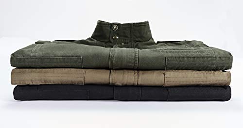 Men's Classic Jacket Pure Cotton Military Jacket Multi-Pocket Casual Coat