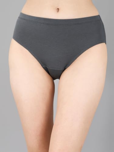 Image of SOIE Women High Rise Full Coverage Solid Colour Cotton Stretch Hipster Panty (Pack of 3)