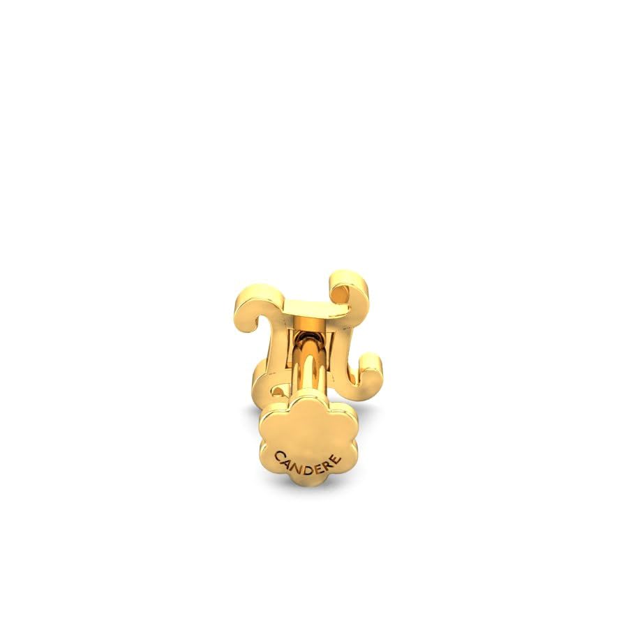 CANDERE - A KALYAN JEWELLERS COMPANY Yellow Gold 18K (750) BIS Hallmark Single Stone SI IJ Diamond Nosepin for Women - Image 5