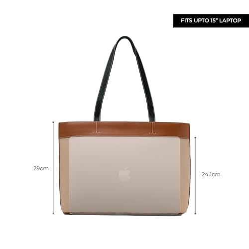 Image of Miraggio Meadow 15 Inch Laptop Tote Bag | Office Tote Bag For Women | Big Totes For Work & Travel With Functional Pockets