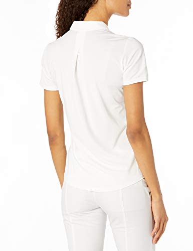 Adidas Golf Women's Ultimate365 Primegreen Short Sleeve Polo Shirt, White, Extra Large #TOP1