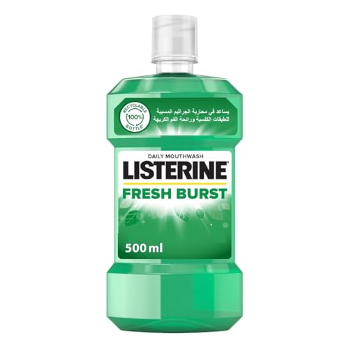 Listerine Fresh Burst Daily Mouthwash With Germ-Killing Oral Care Formula to Reduce Plaque 250ml Freshens Breath and Promotes Healthy Gums