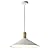 KCO Lighting Modern Cone Pendant Lighting White and Gold Pendant Light Kitchen Island Farmhouse Dome Pendant Light Mid Century Living Room Light Fixture Over Dining Table (White)
