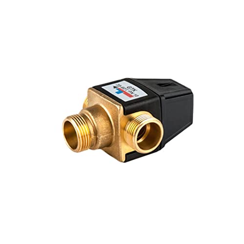 APCXCBUHGZ 3 Way DN20/25 Female/Male Thread Mixing Valve Brass Thermostatic For Solar Water Heater Tools Accessory ball valve(DN25 Male Thread)