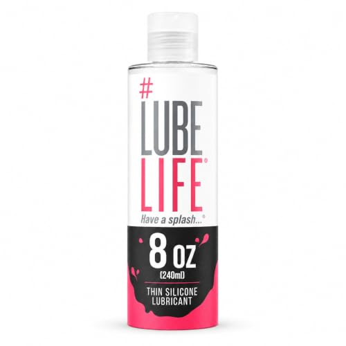 Image of LUBELIFE Barely There Thin Silicone-Based Lubricant, Long Lasting, Water Resistant, Personal Lubricant for Men, Women and Couples, 8 Oz | Water Resistant, Personal Lube for Men Women Couples, Ultra-Thin, Shower Safe, Silky Glide