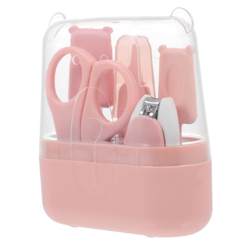 ibasenice Complete Baby Nail Kit Baby Fingernail Clipper Tweezer Scissor File Manicure Set Adorable Design Portable