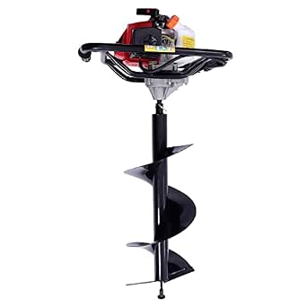 Auger Post Hole Digger Gas Powered Earth Post Hole Digger Petrol Drill Borer 63CC 3HP