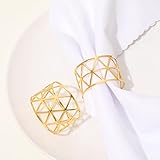 Zoom IMG-2 10 pezzi anelli portatovaglioli metallo Zoom IMG-2 10 pezzi anelli portatovaglioli metallo