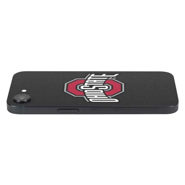 Skinit Decal Phone Skin Compatible with iPhone 16e - Officially Licensed Ohio State University OSU Buckeyes Black Design