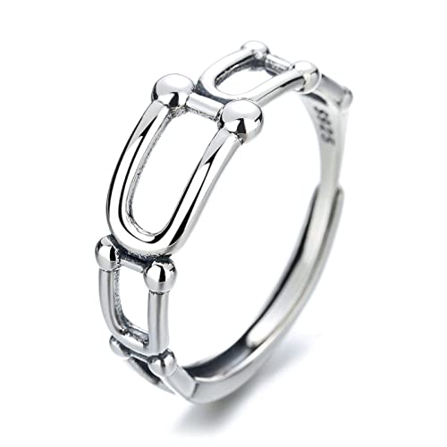 Bague en fer à cheval round backle ring casual u pour le quotidien