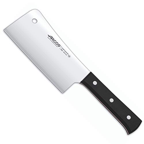 Arcos Serie Universal, Macheta Cuchillo Carnicero, Hoja de Acero Inoxidable Nitrum 160 mm, Mango de Polioximetileno, POM Color Negro