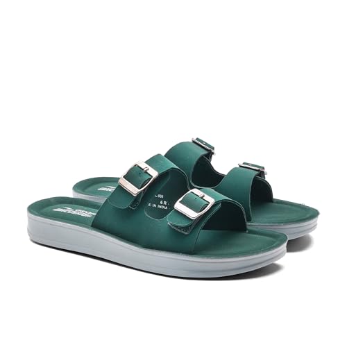 Image of ASIAN PL-908 Cushion Slippers for Women | Stylish Double Buckle Slip-Ons | Soft Air Cushion Comfortable Footbed | Lightweight Daily Wear Casual Flats for Indoor Outdoor Use