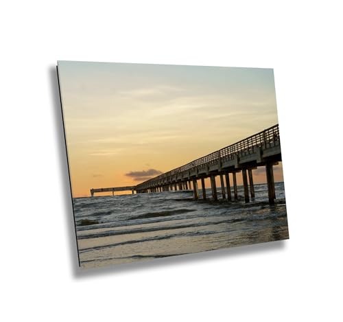 Port Aransas Pier Sunset Print - Stunning Gulf of Mexico