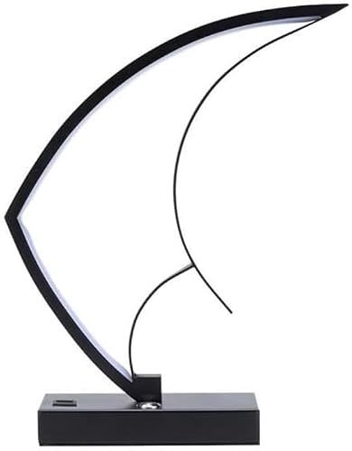 DFAEEKIYO Bedside Lamp Table Lamps Decoration Led Small Creative Coffee Living Room Study Desktop Ornaments(Black)