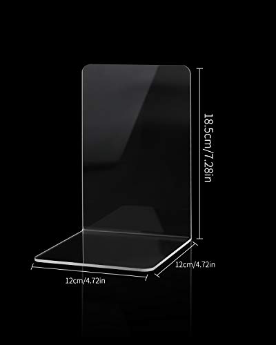 2 works Clear Acrylic Bookends - Image 2