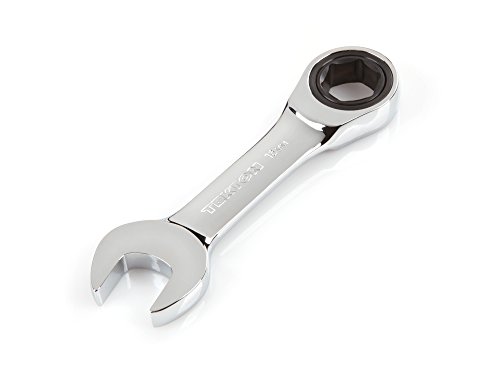 TEKTON WRN50116 Stubby Ratcheting Combination Wrench, 16 mm, Polished