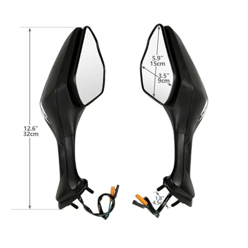 Espejos retrovisores CBR1000RR intermitentes LED plegables 4