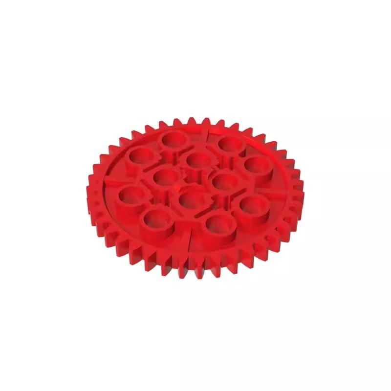 3649 Gear Technic Gear 40 Tooth 10 Pieces GDS-1099 Compatible with Lego Building Blocks Color:Red
