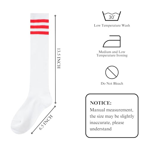 Image of Knee High Socks for Women, Long Tall Knee Tube Socks