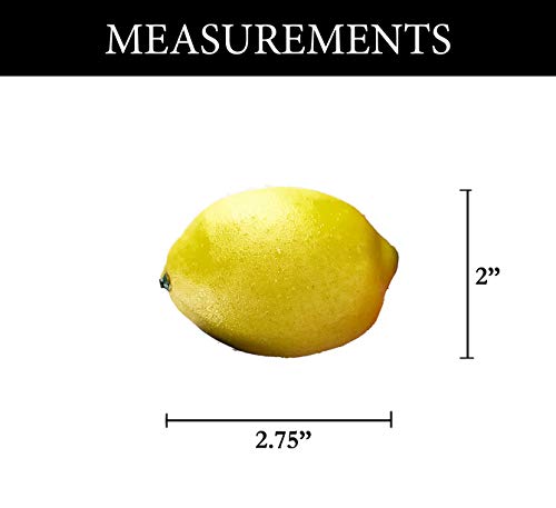 Dasksha Lifelike & Higher Quality Fake Lemons Set -14Pcs - Real Looking Fake Fruits For Decoration #TOP4