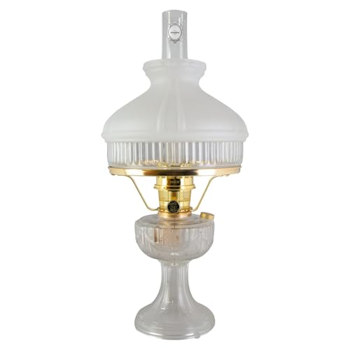 Aladdin Lincoln Drape Oil Lamp, Clear Glass Indoor Fuel Lamp