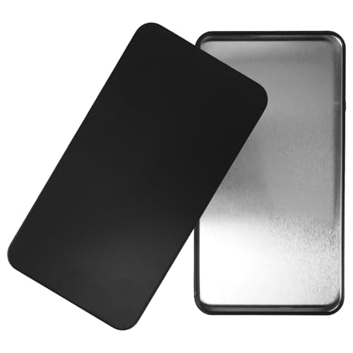 Artibetter Caja De Dinero Metálica Con Tapa y Bandeja De Monedas Organizador De Almacenamiento Seguro De Billetes y Monedas Caja De Ahorro Multifuncional Para Oficina y Hogar