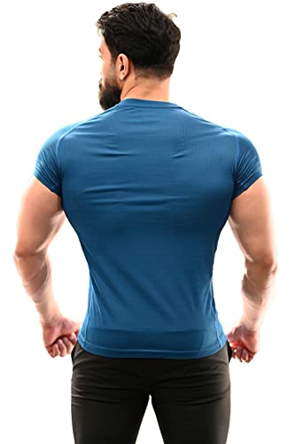 Image of FUAARK Men's Round Neck Slim fit Gym & Active wear Sports T-Shirt for Workout & Casual Wear