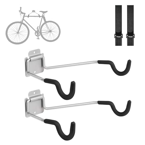 CZMYCBG Perchas de Pared para Bicicletas, Soporte para Bicicletas de Interior, Soporte Abatible para Garaje, para Bicicletas de Montaña y Carretera