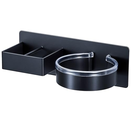 YYBO Porte Seche Cheveux et Lisseur, Support Seche Cheveux Mural, Acier Inoxydable Porte Seche...