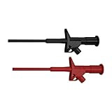 2 Stück Isolierte Hochspannungen Flexible Prüfsonden Schnelltest Haken Clip Grabber Sonden Mit 4-mm Bananenbuchse Sicherer Flexibler Schnellclip