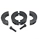 Klemmring für Wellenschutz, Dual Split, 10 mm bis 40 mm, schwarze Stahlausführung (13 mm)