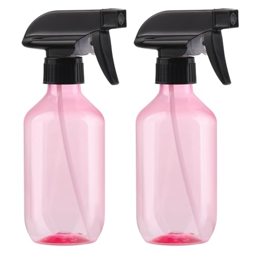D Dymoece Kunststoff Zerstäuber Sprühflaschen,2 Stücke 300ml Nachfüllbar Wasser Sprühflaschen für Pflanzen,Garten,Haustier-Reinigung,Friseur,Autopflege Trigger-Leere Sprühflaschen