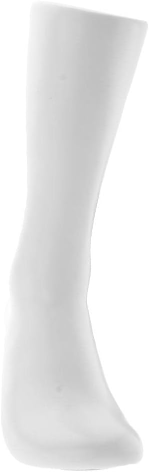 22cm Female Feet Mannequin Plastic Stable Stand Easy to Clean for Socks & Short Stockings Display - Portable Foot Adult Holder White Female Mannequin