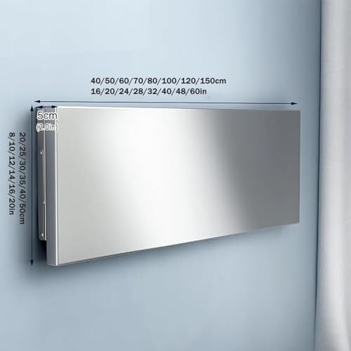 Table pliante murale inox pour gagner de la place en cuisine - 2