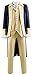 Produktbild Faonny George Washington Kostüm Alexander Hamilton Cosplay Uniform Karneval Suit Jacke Hemd Hosen Komplett Set Outfits für Halloween (XX-Large, Blau(Damen))