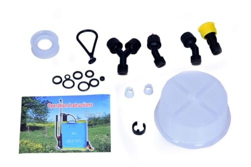 Image of PAD Corp Angel Kanpsack Manual Operated Sprayer 16 Litre Tank Capacity, Light Weight, Easy to Handle, 4 Set of Nozzles (Color: Blue & Yellow)