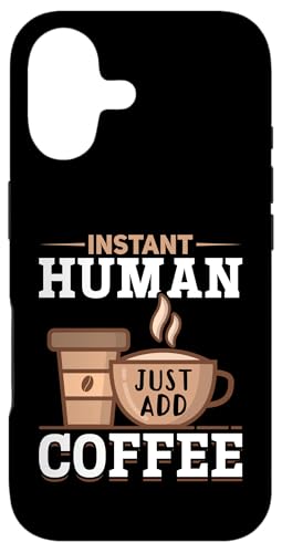 コーヒー豆 インスタントヒューマン コーヒーを入れるだけ スマホケース iPhone 17 用