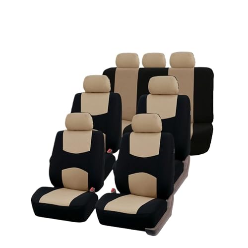 Housses sieges universelles beige pour protection de siege auto avant 2 pieces