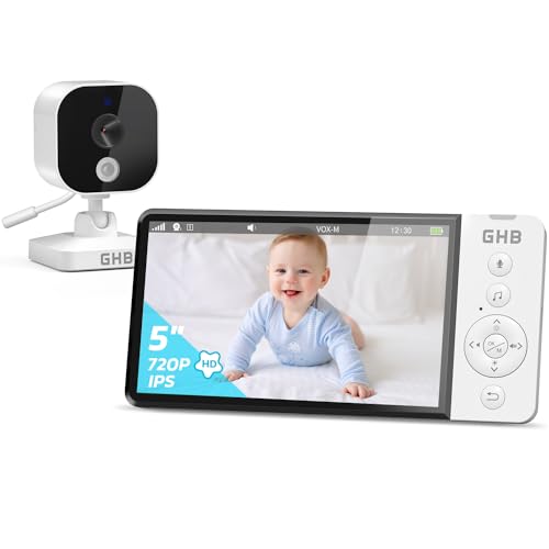GHB Baby Monitor Video e Audio 5' Telecamera Neonato con...