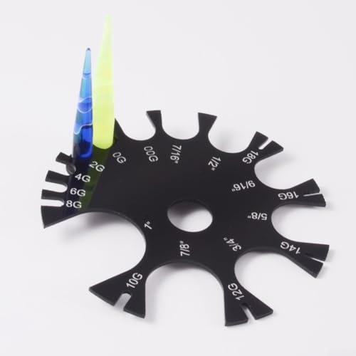 Calibrador portatil de acrílico para espesores 1mm-25mm miniatura 2