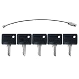 PLENTZOM 5PCS Ignition Key 107151-001 107151001 089216-001 Compatible with Crown Forklift Equipment PE3000 PE4000 PE4500 WP3000 (5)