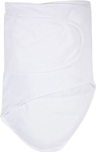 Image of Miracle Blanket Swaddle Wrap - Help Your Newborn Sleep Longer - Soft & Secure Sleep Sack for Infants - Easy-to-Use Swaddling Blanket for a Calm Baby (White)